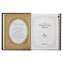 NLT The Family Heritage Bible Full Grain Leather Hardcover Black