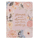 Strength & Dignity Prov. 31:25 Journal Classic Zip Pink