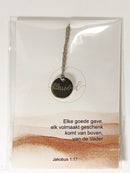 Blessed hetting zilver stainless steel