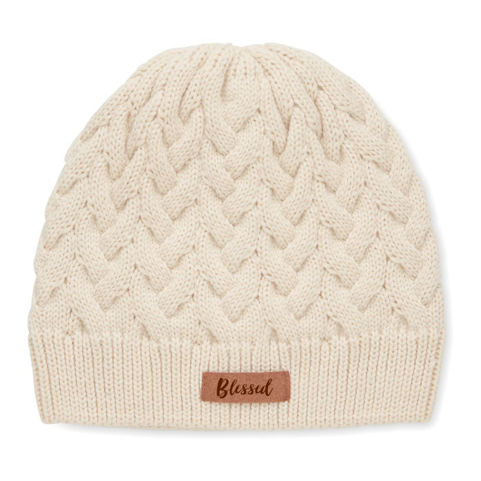 Blessed hat beanie Cream