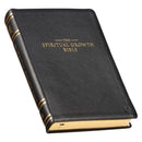 NLT The Spiritual Growth Bible Full-grain Leather Black