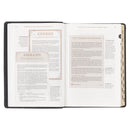 NLT The Spiritual Growth Bible Full-grain Leather Black