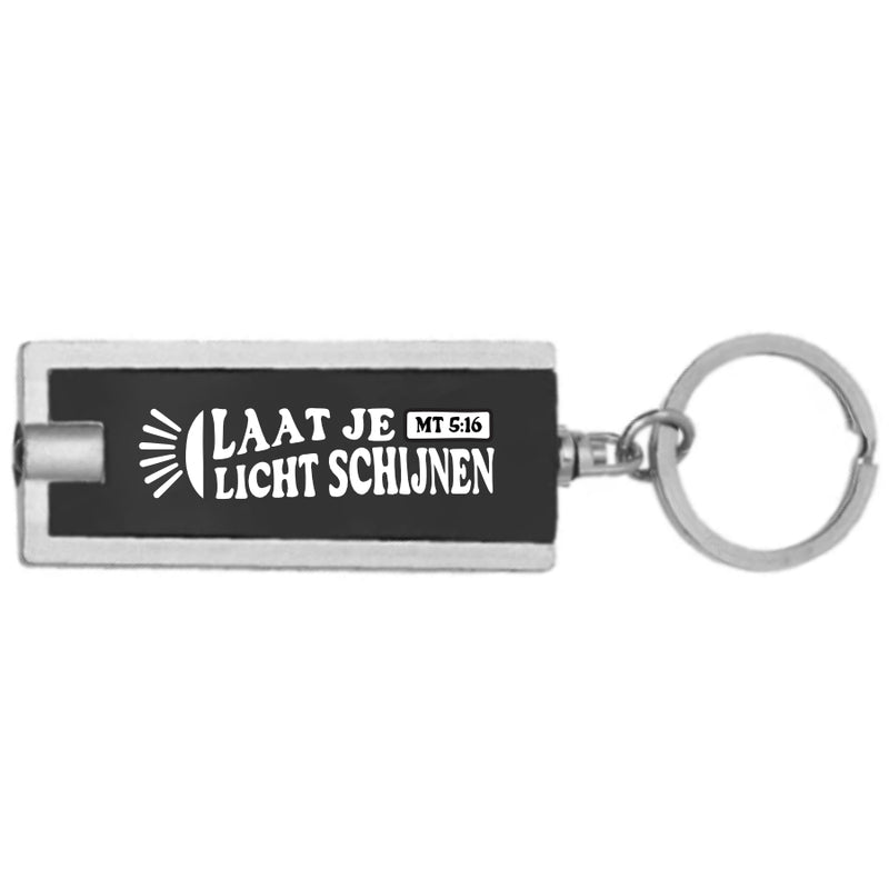 Laat je licht schijnen sleutelhanger ledlicht