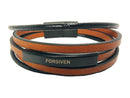 Forgiven. Brown bracelet