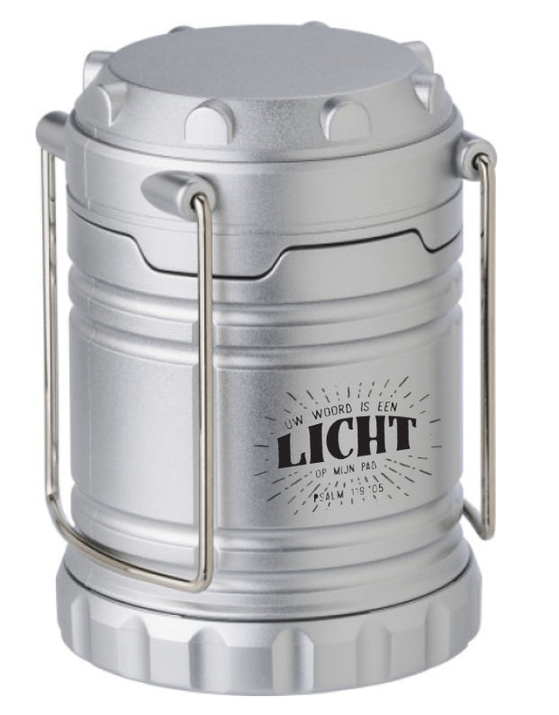 Campinglicht Uw Woord is een licht