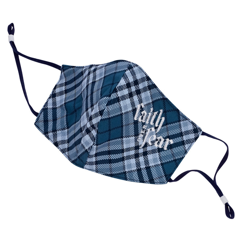 Faith Over Fear Reusable Gray Plaid