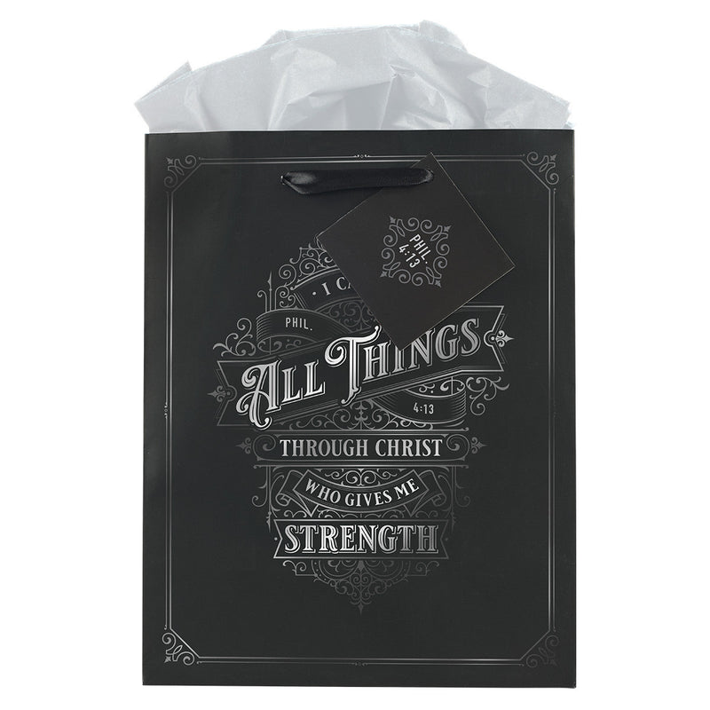 Through Christ Black and Silver Medium G