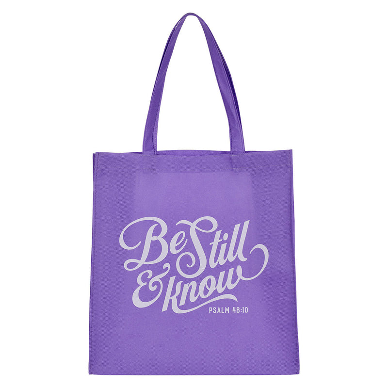 Be Still Lavender Shopping Tote Bag - Ps