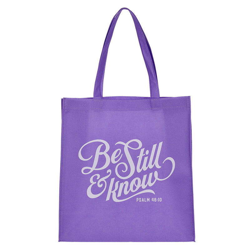 Be Still Lavender Shopping Tote Bag - Ps