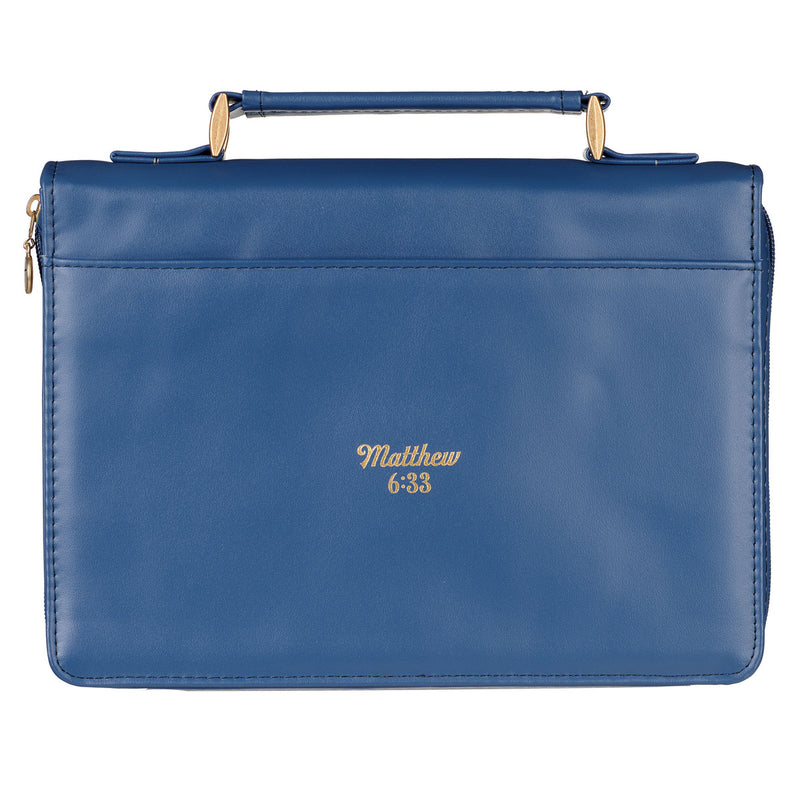 The Kingdom of God Two-tone Blue Faux Le