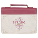 Strong and Courageous Pink - Joshua 1:9