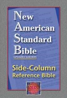 NASB Side-Column Reference Wide Margin Bible-Black Calfskin Leather