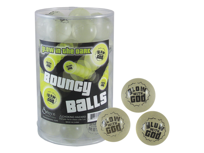 Glow with God set of 6 bouncingballs