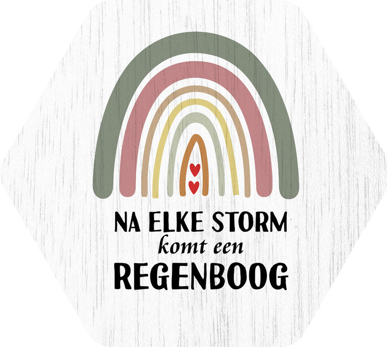 Na elke storm komt een regenboog