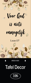 Voor God is niets onmogelijk Lukas1 37