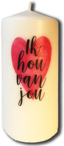 Ik hou van jou  (hndlttr rose)
