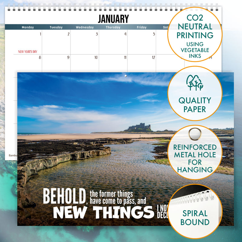 Inspirational Coastal Calendar 2024