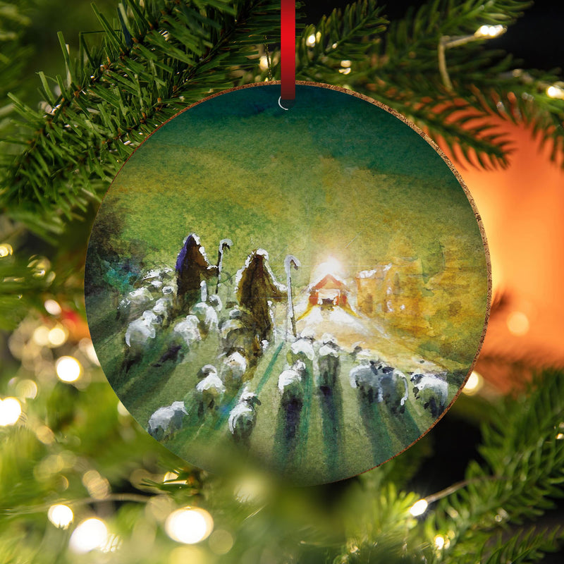 Shepherds Ceramic Christmas Decoration