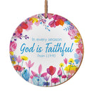 God is trouw keramische hangende decoratie