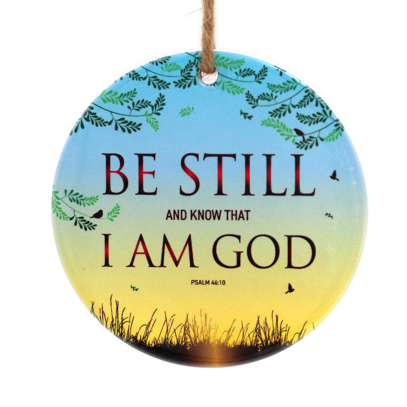 Be still ceramic hanging decoration