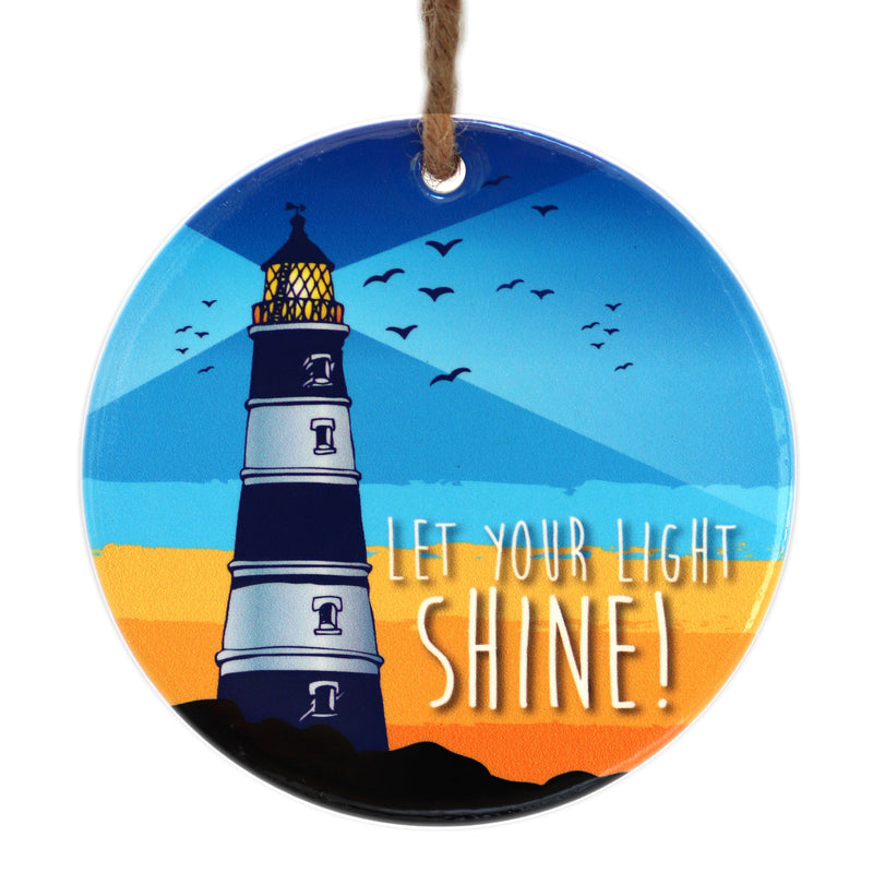 Let your light shine hanging decoration