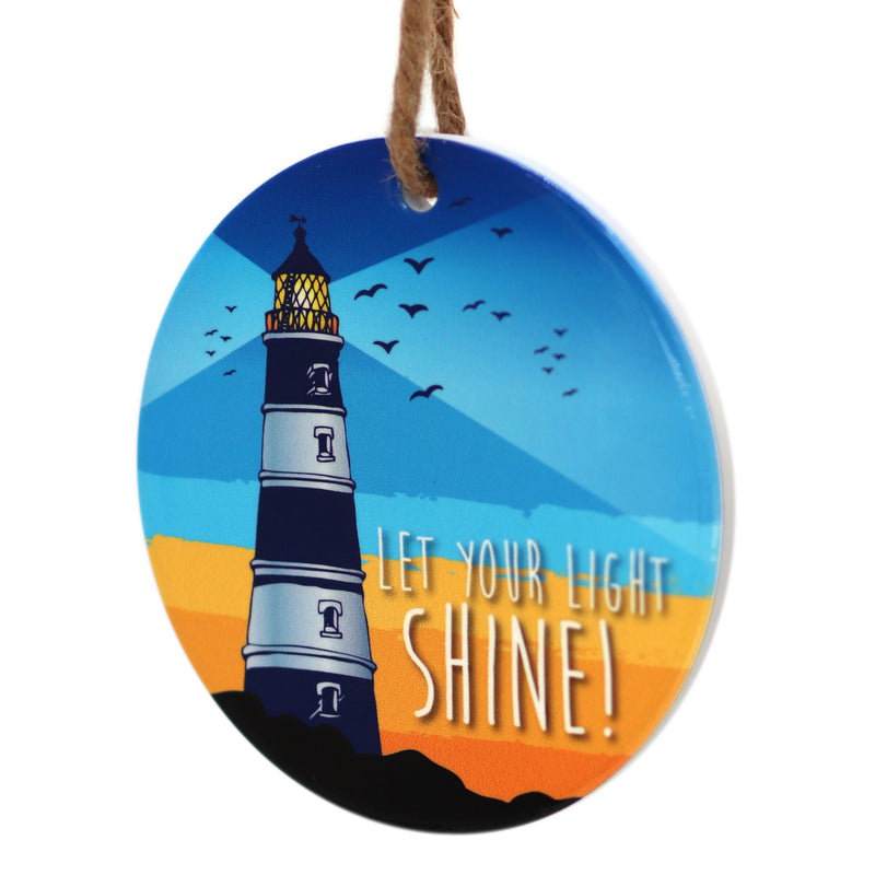 Let your light shine hanging decoration