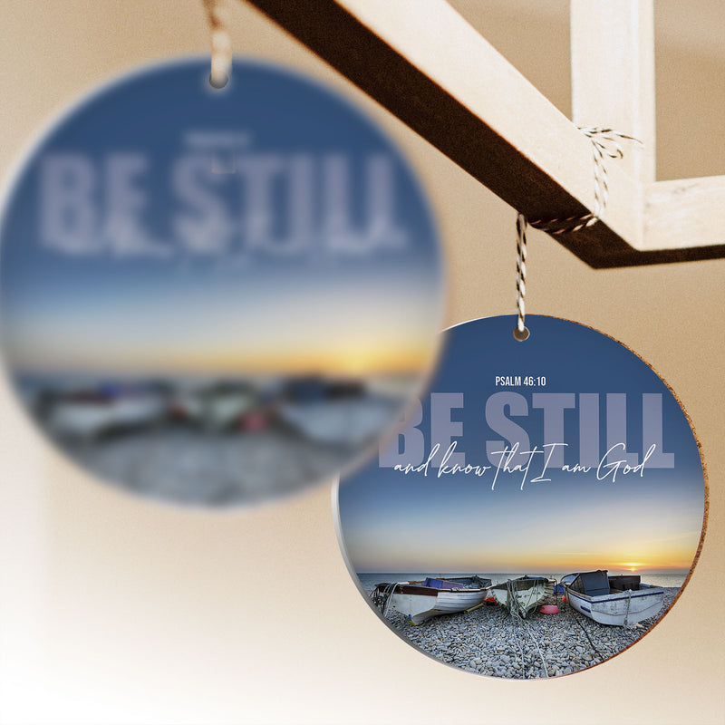 Be Still ceramic hanging decoration