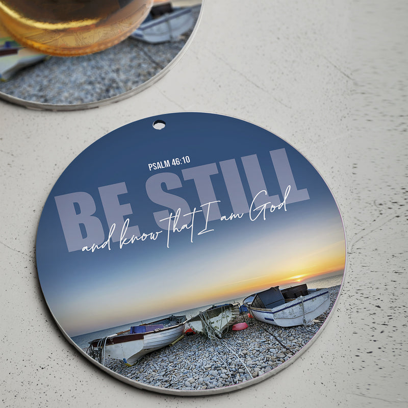 Be Still ceramic hanging decoration