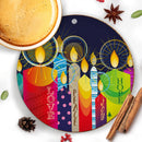 Kaarsen keramische decoratie