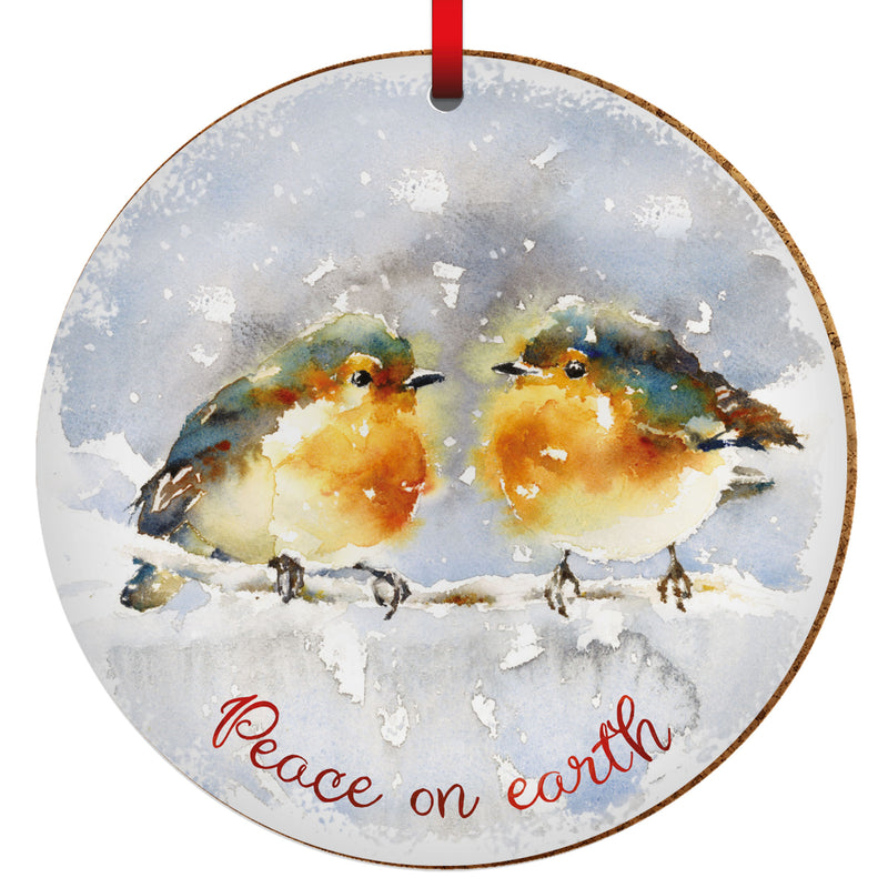 Robins ceramic decoration