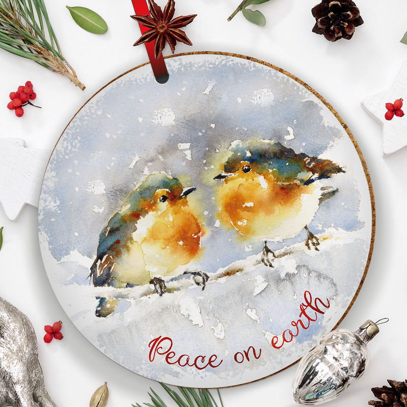 Robins ceramic decoration