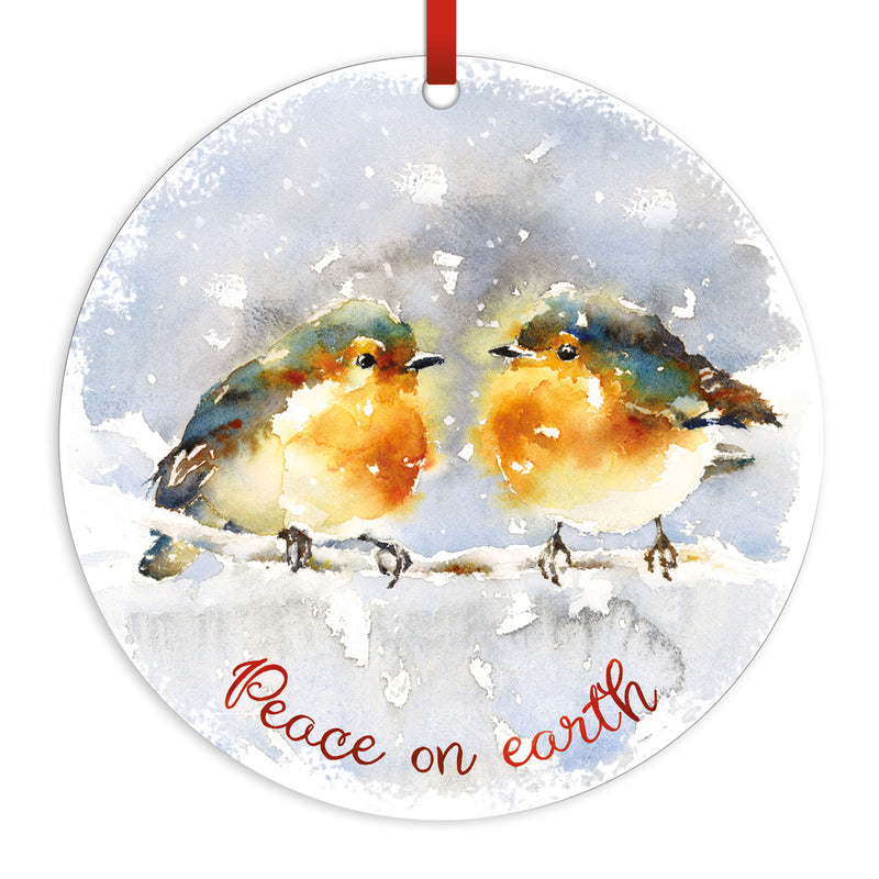 Robins ceramic decoration