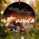 Kerstkaars keramische decoratie