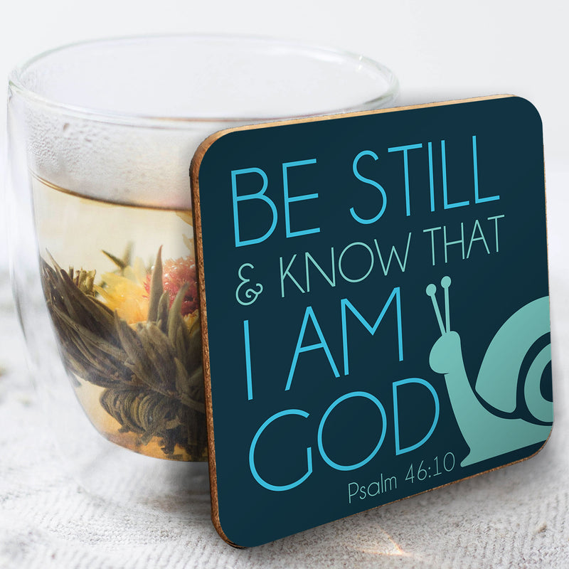 Be Still (snail) coaster