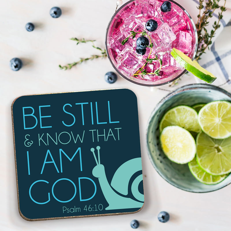 Be Still (snail) coaster