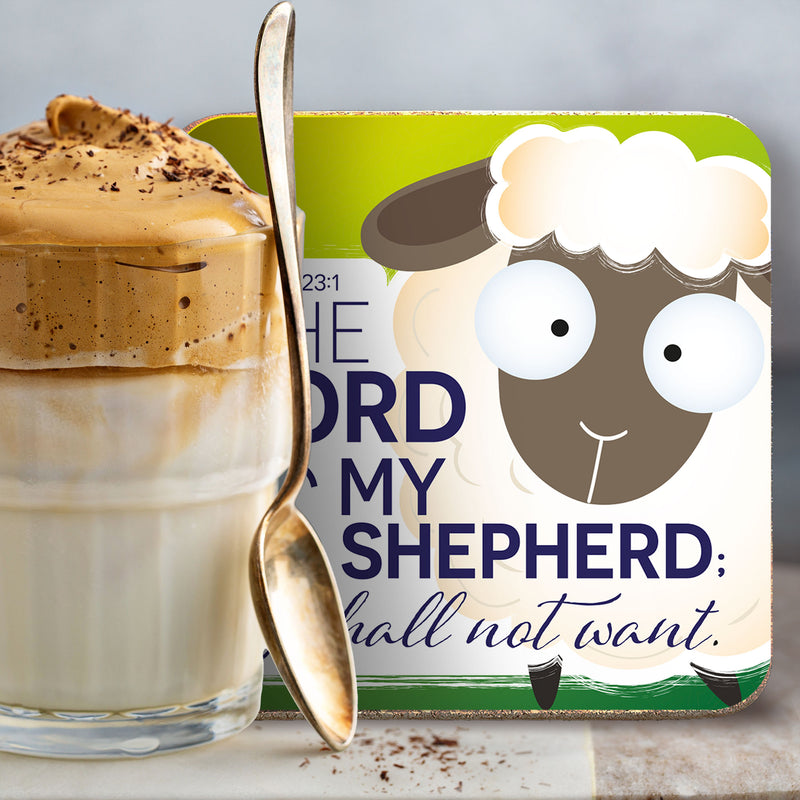 The Lord is my Shepherd coaster