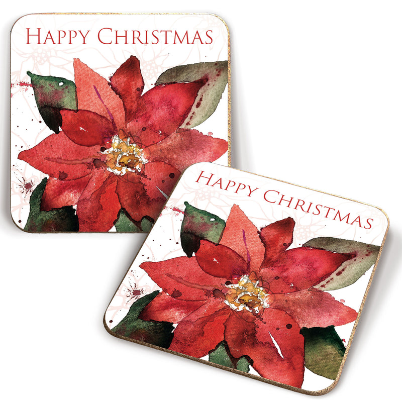 Poinsettia coaster