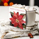 Poinsettia coaster