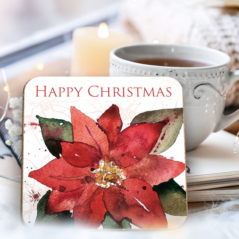 Poinsettia coaster