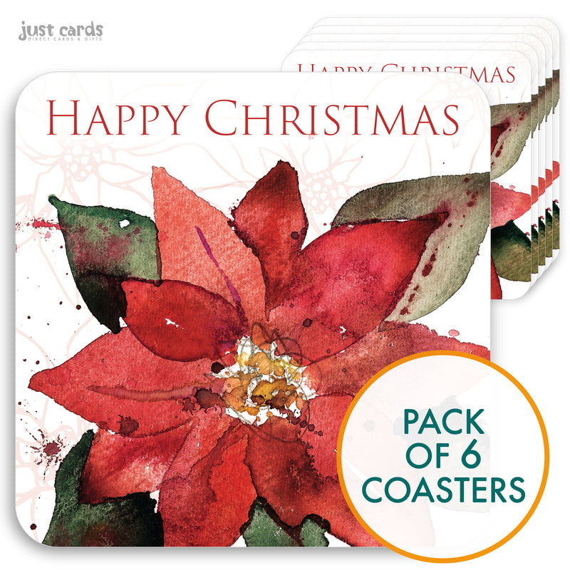 Poinsettia coaster