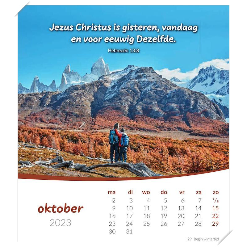 Kalender met Ansichtkaarten LEVEN, 2023 Bureau/wand kalender