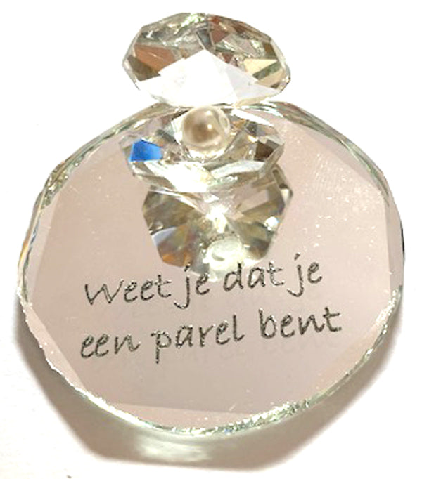 Spiegeltje kristal klein oester