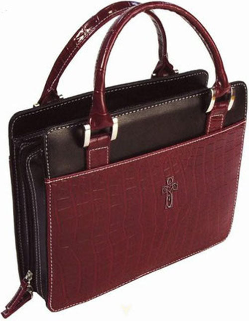 Croc Purse style - Burgundy