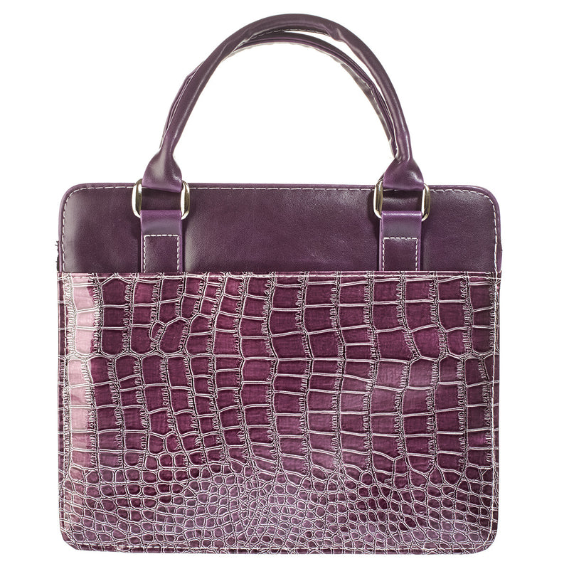 Cross - Purple - Crocodile - Purse style