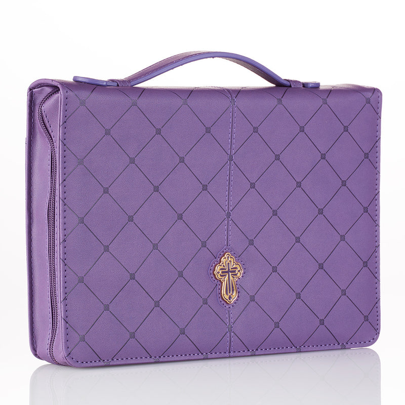 Cross - Purple - Medium - LuxLeather