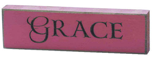 Grace - Engraved Wall Sign - 15 x 4,5 cm