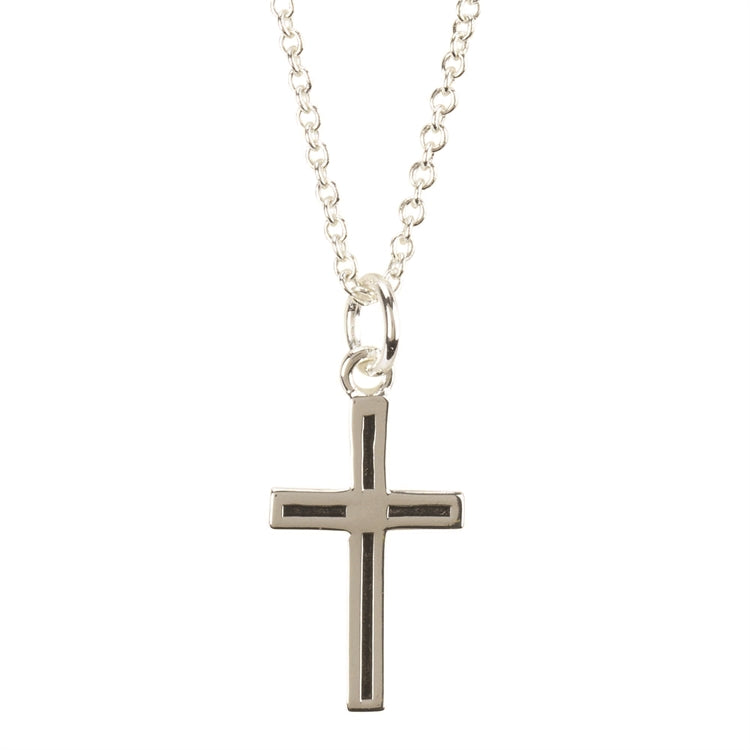 Oxide inlay cross - pendant 10 x 16 mm