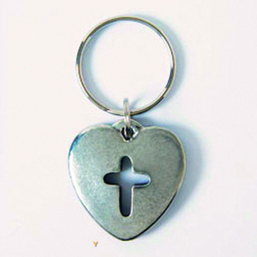 Heart with cutout cross