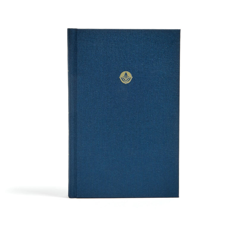 CSB Ultrathin Bible-Navy Cloth Over Board