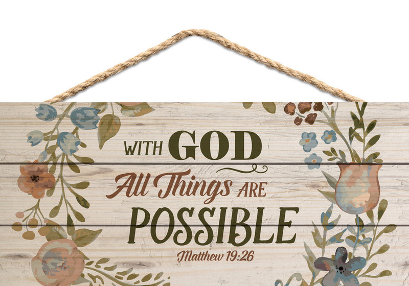 With God all things are possible